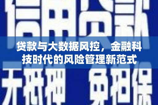荃湾贷款与大数据风控，金融科技时代的风险管理新范式