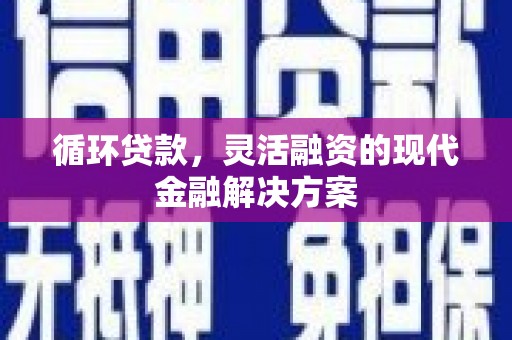 荃湾循环贷款，灵活融资的现代金融解决方案