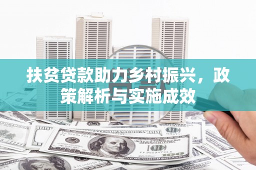 荃湾扶贫贷款助力乡村振兴，政策解析与实施成效