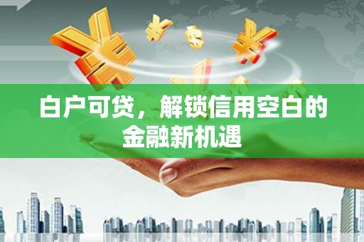 荃湾白户可贷，解锁信用空白的金融新机遇