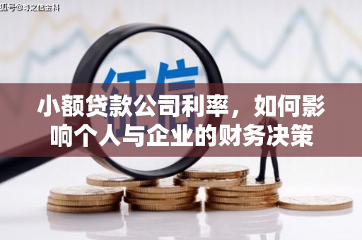 荃湾小额贷款公司利率，如何影响个人与企业的财务决策