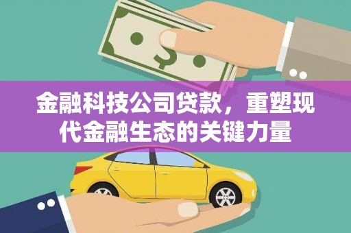 荃湾金融科技公司贷款，重塑现代金融生态的关键力量