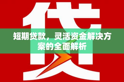 荃湾短期贷款，灵活资金解决方案的全面解析