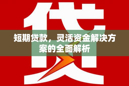 荃湾短期贷款，灵活资金解决方案的全面解析